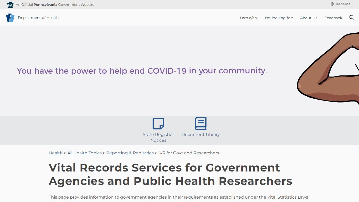 Vital Records Services for Government Agencies and Public Health ...